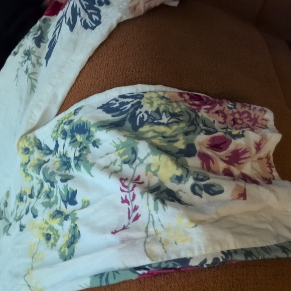 Anthropologie Sumerset Floral Pull-on Cropped Special Edition Pants, XL - Picture 5 of 11